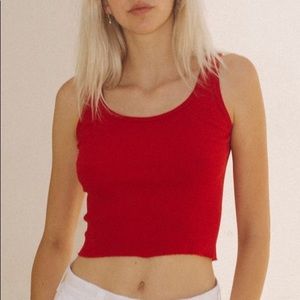 red brandy melville tank top